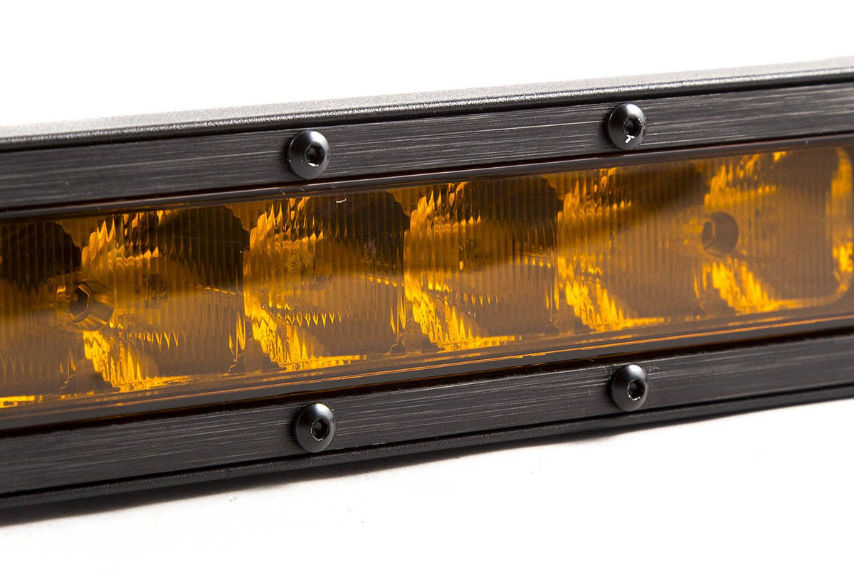 Diode Dynamics 12 Stage Series Amber Wide Light Bar Single