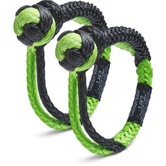 Bubba Rope  1/4" Mini Gator Jaw Synthetic Soft Shackle . Average breaking strength : 11,000 lbs