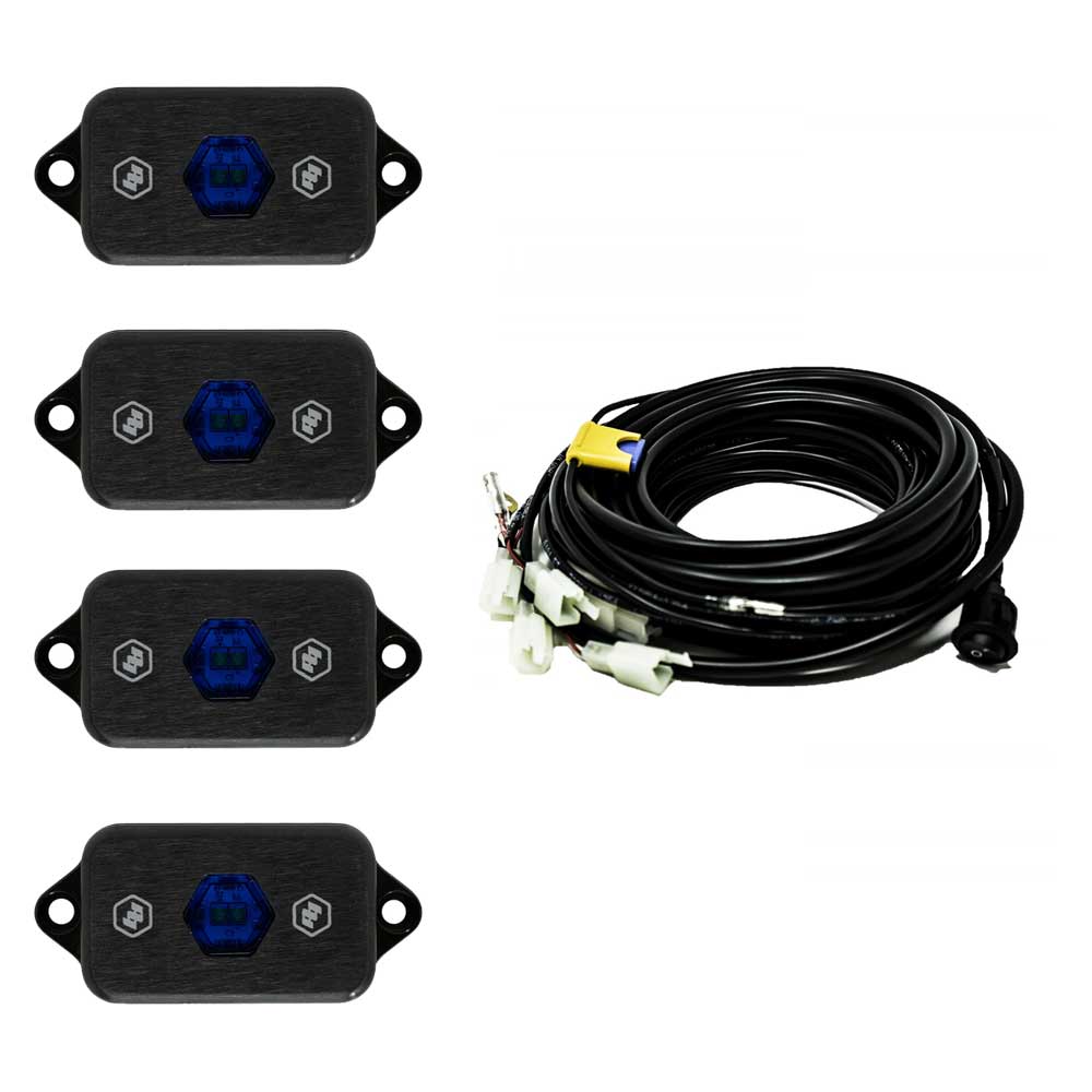 Baja Designs LED Universal, Rock Light Kit, Blue