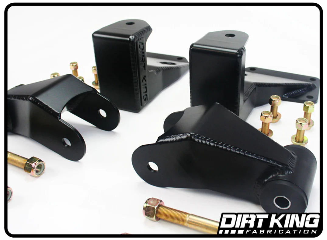 Dirt King GMC Sierra/Chevy Silverado 1500(99>18) Shackle & Hanger Kit 2WD/4WD(632802+631615)