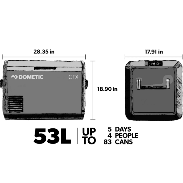 Dometic 75DZ Mobile Dual Zone Compressor Cooler