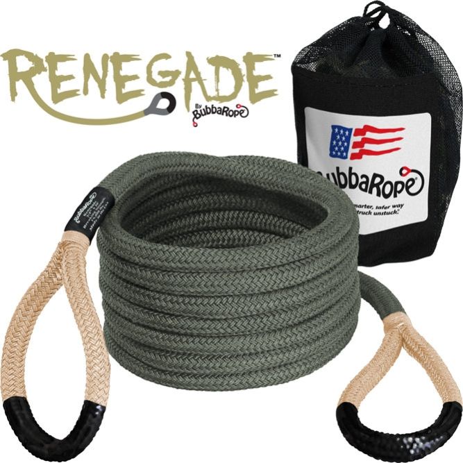 Bubba rope Renegade 3/4x20 Average breaking strength : 19000lbs